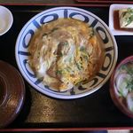 土佐うどん - かつとじ定食　2017.12.14