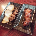 Izakaya Koshien - 豚串　150円/砂肝串　100円/レバー串　100円