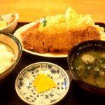 つちや食堂 - とんかつ定食（ご飯がもう少し欲しい）