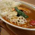 Higashiura Mamezou Cafe - 野菜たっぷり色彩り豆カレー