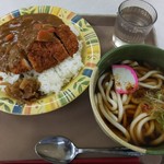 Tohoku Fukushi Daigaku Shokudo Kunimi Campus - カツカレー&うどん♪