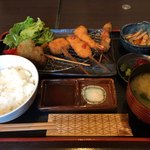 Kushi Katsu Maruman - 串かつ定食¥650税込