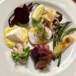 osteria luce - 契約農家さんの野菜を使ったイタリア惣菜盛り合わせ