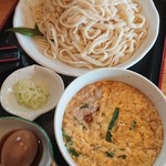 Inaka Udon Kamo kyu - にら玉ぶた汁＋煮たまご