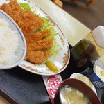 Shokudo Tokiwa - 林ＳＰＦロースカツ定食（１，０００円）２０１８年３月