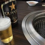 焼肉の吉田 - 大瓶ビール