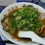 来来亭 - ラーメン(ネギ多め、背油抜き)