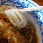 Tokutoku Udon Imabari Ten - ジャワ風カツカレーうどん（麺はこんな感じ）