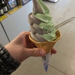 大太鼓の里ぶっさん館  - ごま&ししとうのソフトクリーム