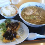 Shina Ki Inuyama Minami Ten - Aランチ 塩ラーメンと味噌カツ