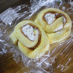 Okashi no Oogiya - ロールケーキ切れ端拡大。