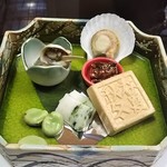 季節料理 四季亭 - 前菜色々4点盛 ♪