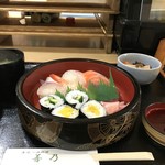 Yoshino - 寿司定食全景、９００円です（２０１８．４．９）