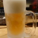 Kushi Katsu Fudo Otaru Ten - まずはビール(キンキンです｡)