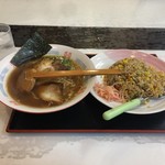 らーめんの店 貴布禰 - チャーハンラーメンセット ¥980- 2018.4.18 Thu.