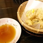 富士食堂 - 料理写真:ハモの天ぷら ¥580