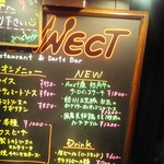 CONNECT - 店の入口の看板。店舗は階段上がった2F