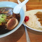 サングリーン - カレーセット  (醤油ラーメン)