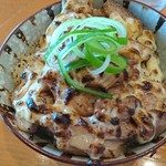 らーめん炙亭ぼたん - ガスの臭い強いあぶりチャーマヨご飯290円