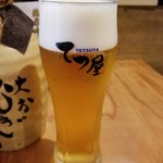 テッパンてつ屋 - ビール 450円