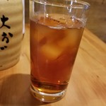 テッパンてつ屋 - セットの烏龍茶