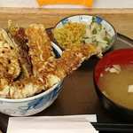 十彩 - 串天ぷら 十彩 ＠池袋 数量限定 天丼 税別600円 ご飯少な目でお願い