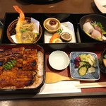 うなぎ和食 玄白 - うな重セット上から