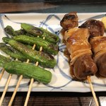 Yakitori Yoshidaya - ししとう、カシラ