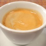 クニオミ - 焦がしナポリタン 1000円 のコーヒー