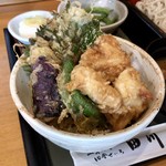 そばと膳 田川 - セットの天丼