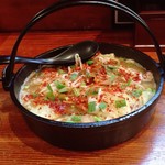 オロチョンラーメン - ツル付き鉄鍋