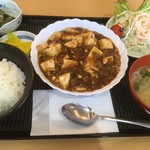 Shokujidokoro Mukagawa - 麻婆豆腐定食750円