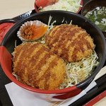 こうのすコロッケ - こうのすコロッケメンチ丼‼️