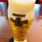 RISTORANTE & BAR ITALIANA Mia Angela Daimaru Sapporo Ten - セットドリンクのビール。