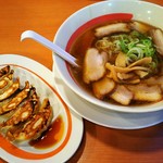 幸楽苑 - 豚バラチャーシュー麺と焼き餃子