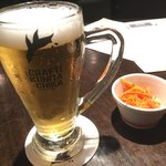 クラフト酒場クニタチカ - COEDO毬花 グラス570円
            セッションIPA。香るポップと強めの苦味。好きです。