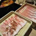 Shabu Shabu On Yasai Susukino Minami 4 Jo Ten - お肉いっぱい食べました。