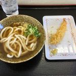 山本製麺 - かけうどん300円
海老天150円