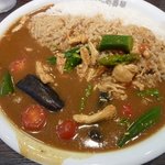 CoCo Ichibanya Sakaikita Hanada Ten - チキンと夏野菜カレー（ご飯大盛り）