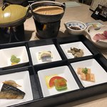 Yuzawa New Otani - 御膳6種、刺身と鍋と焼物