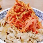 Yoshinoya Tamana Pakingu Eria Ten - 紅生姜丼に出来上がり（笑）