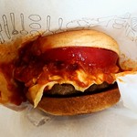 Mos Burger Kita Hiroshima Ten - モスチーズバーガー　400円（家族の夕食にテイクアウト）