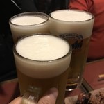 炭火焼とり 安喜 - 生ビール550円で乾杯！