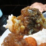 Koyo Tei - 限定30食の　牛すじカレー　￥650　+　カニクリームコロッケ　￥250