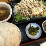 Niku Hachisen - チキン南蛮定食♪(ご飯大盛り) 900円