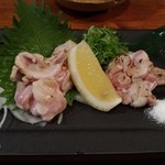 Gaku - 赤鶏のハラミとセセリの炙り刺身