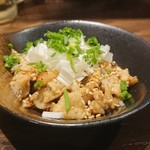 炭火串焼 鶏ジロー - 鶏皮あぶり焼ポン酢