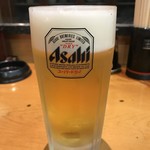 Tebasaki Shin - 生ビール（中）360円