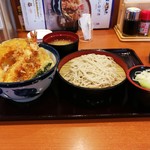 Ten-don Tenya Shizu Ten - 天丼こそばセット