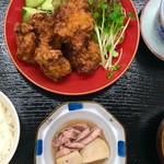 魚安食堂 - 鶏の唐揚げ定食